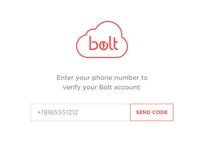 Bolt Web Verification form landing signup ui ux verification web