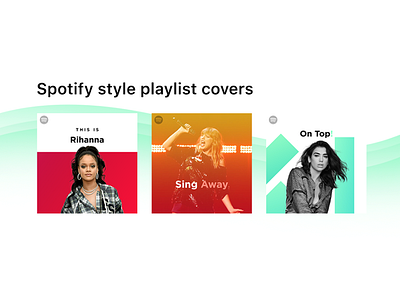 Spotify style playlist covers