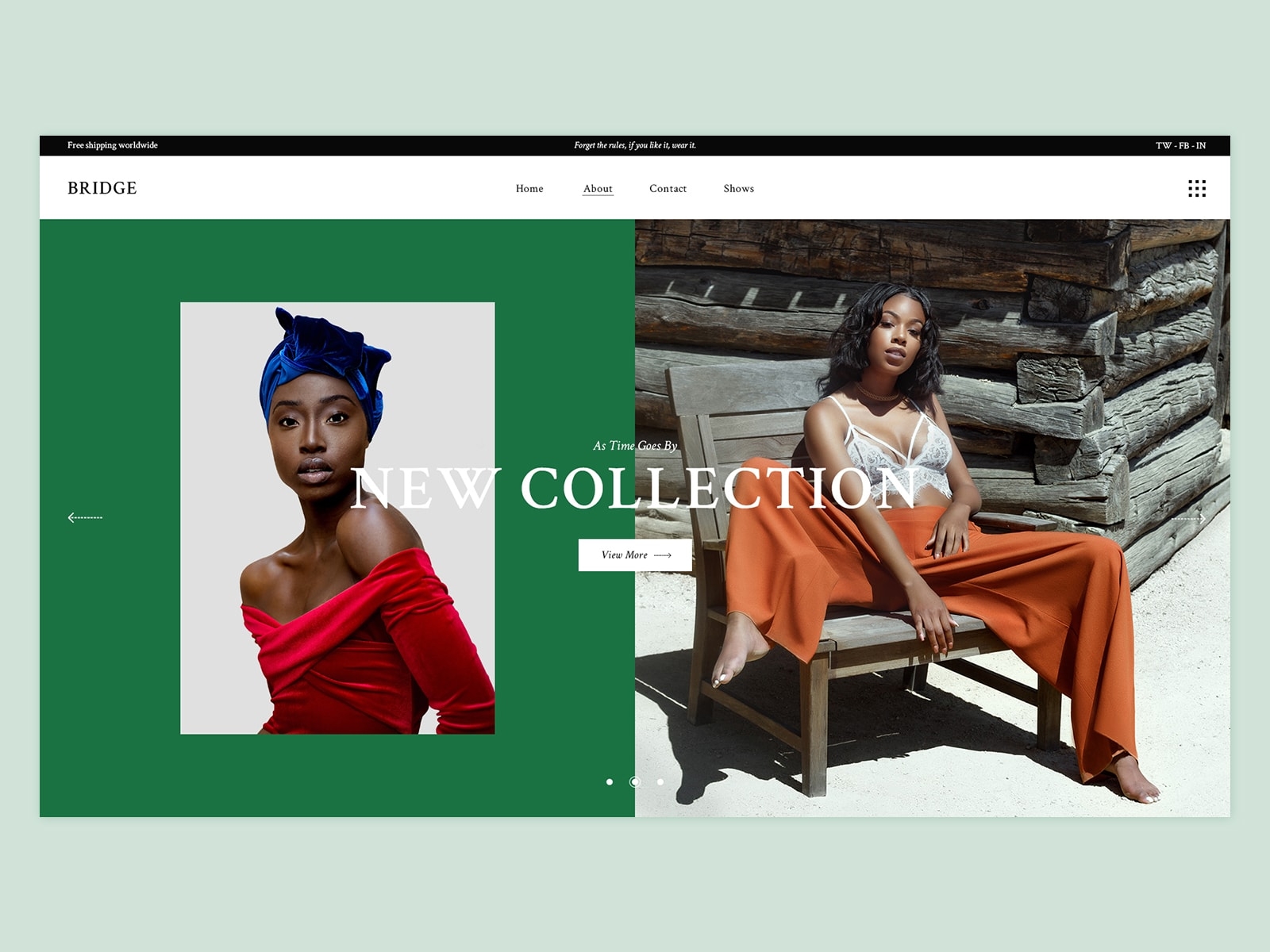 Fashion shop by Sara Babić for Qode Interactive on Dribbble