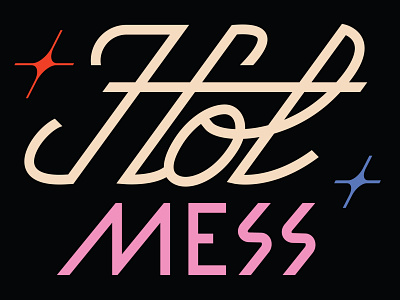 Hot mess branding clean colors creative custom design digital font graphic design illustration logo minimal type typography