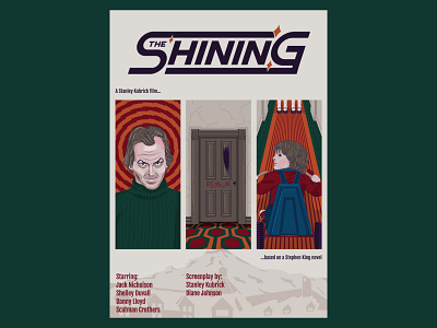 The Shining - Poster Design adobe art branding clean colors creative design digital digitalart drawing graphic design illustration illustrator logo movie theshining