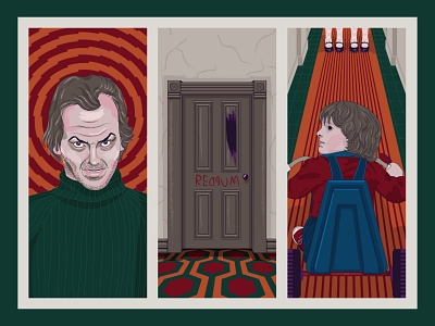 The Shining - Illustration adobe adobeillustrator clean colors creative design digital illustration illustrator