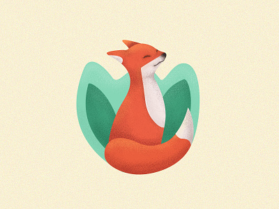 Mr. Fox animal art cartoon character design colors creative drawing fox green illustator illustration red texture