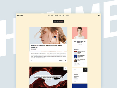 Humme Blog agency blue clean colors creative design digital home homepage ui ux web web design wordpress yellow