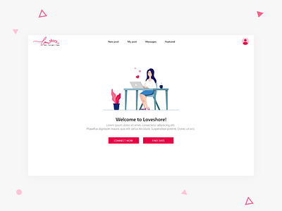 Dating Web App - Concept design