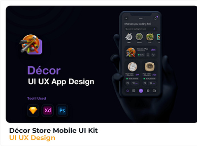 Décor Store Mobile UI Kit accessories accessoriesar creative download glasses store ui ui design uidesign uiux