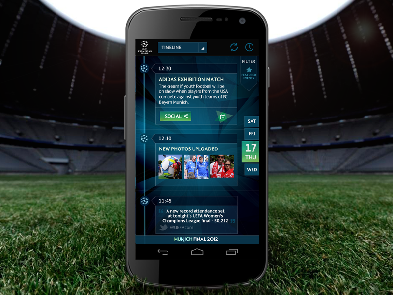 Uefa Champions League Android App by Tom Jarrett ...