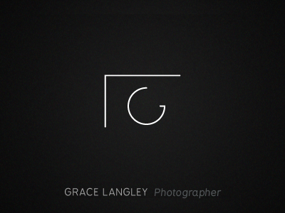 Photographer Logo camera design g ident identity industry initials l lens letters line logo photo photographer photography simple symbol type