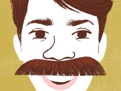 Mo Portrait #2 cancer sucks charity illustration movember mustache portrait