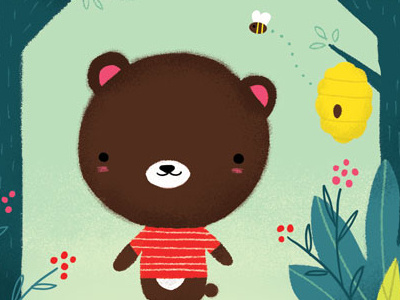 Is this cute enough? bear bee cute honeybee illustration teddybear