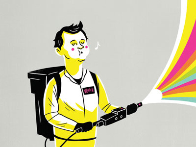 A Murray of Sunshine bill murray ghostbusters illustration proton pack sf public works the murray affair venkman