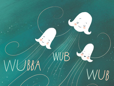 Jellies! character childrens book illustration jellyfish ocean