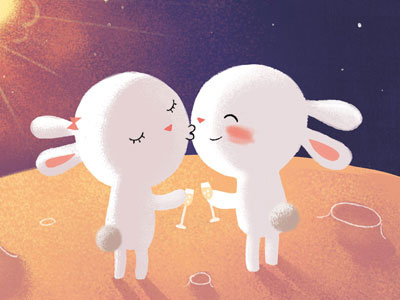 Final installment in the Bunny Saga album cover bunnies cute illustration love music