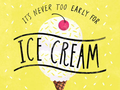 Ice Cream graphic ice cream icons lettering quotes sprinkles