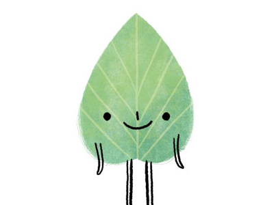 Little leaf guy characters cute illustration leaf