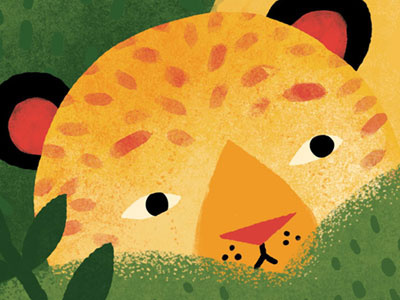 Leopard cat childrens book cute illustration jungle leopard picture book