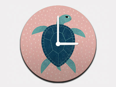 Smiling Sea Turtle Clock