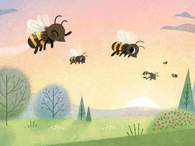 Hello Honeybees bees books childrens books honey honeybees illustration insects kidlit