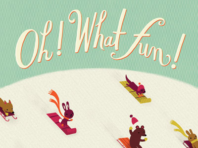 'Oh! What Fun!' Holiday Greeting Card