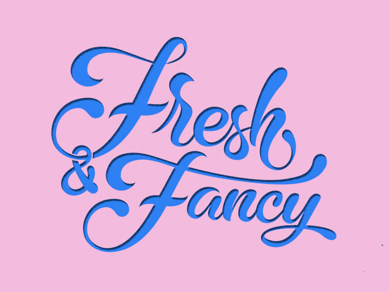Fresh & Fancy 2d after animation effects graphics lettering motion
