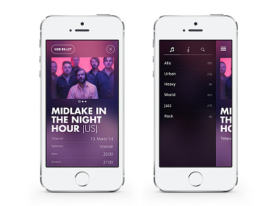 Mobile first design mobile music