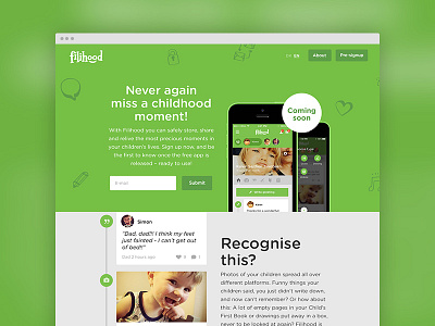 Website app childhood design idenity lybech startup