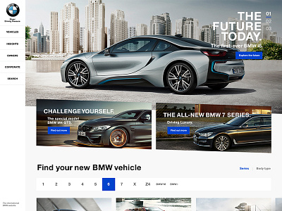 BMW International Website Concept bmw case concept responsive study website