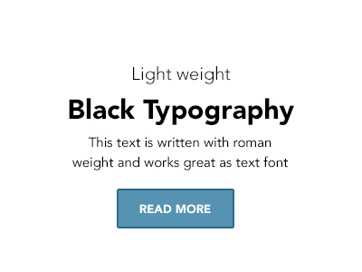 Typography - Avenir
