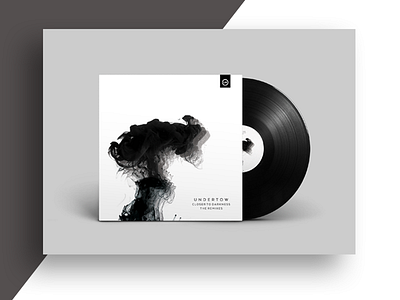 Likeminded Records - Undertow EP Record album album art layout minimal packaging print print design record record label type