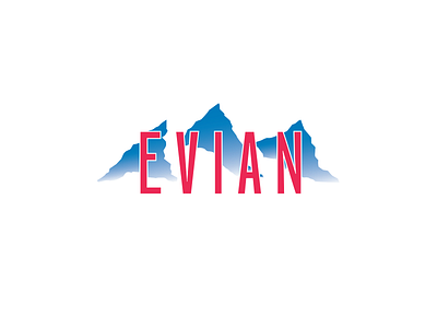 Evian Logo Refresh brand concept digital design evian identity logo print design type typography