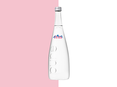 Evian Bottle brand concept digital design evian identity logo packaging print design type typography