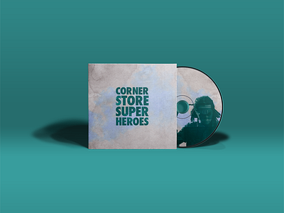 Corner Store Superhero Ep album art cd packaging print print design record