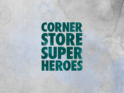 Corner Store Superhero Ep Branding album art cd packaging print print design record