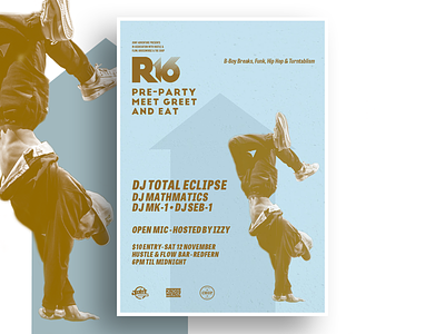 R16 Poster bboy digital design layout poster poster design print design r16 type typography