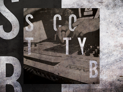 Scotty B The Digital Assassin album album art layout packaging photography print print design record record label type typography