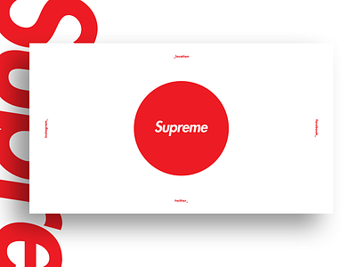 Supreme Japan Landing Page