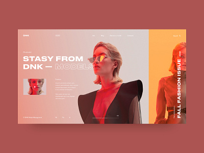 Stacy from DNK artlemon concept fashion models typography ui web design