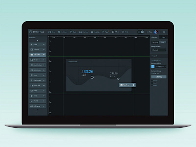 Formtitan - A robust online forms builder dark dashboard design desktop laptop ui ux web