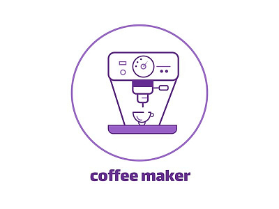 coffee maker vector icon