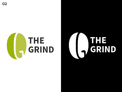 The Grind Logo #ThirtyLogos bean coffee coffeeshop company grind logo typography