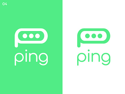 Ping Logo #ThirtyLogos icon logo messenger ping thirtylogos typography