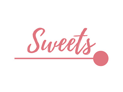 Sweets Logo #ThirtyLogos logo lollipop sweets typography