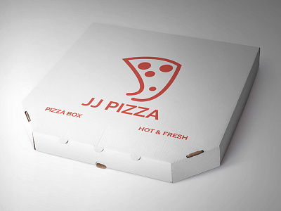 JJ Pizza Logo #ThirtyLogos box logo pizza