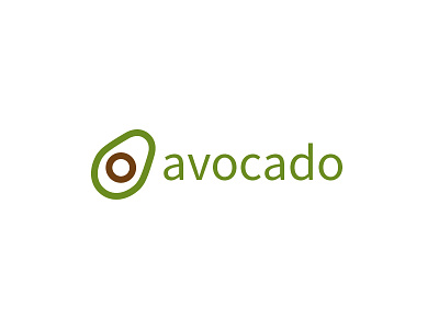 Avocado Logo #ThirtyLogos avocado clean lines logo simple