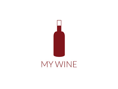 My Wine Logo #ThirtyLogos bottle icon logo red shop wine
