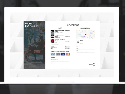 Checkout Screen checkout clean credit card ecommerce fashion online shop payment style typography ui ux