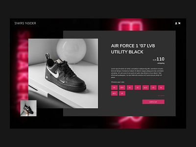 Sneaker Product Page