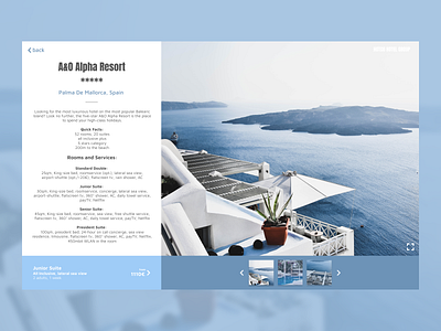 Hotel Details Page booking booking site hotel hotel booking hotel website mallorca showcase ui ux website
