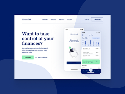 Mobile App Concept UI Landing Page / Daily UI #3