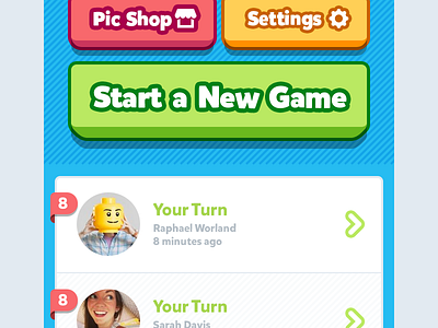Style Exploration buttons friends game game ui social ui vector